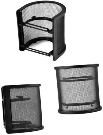 ERINGOGO Cubierta para Micrófono Filtro Antiviento Doble Capa Pantalla Anti-ruido para Grabación y Streaming Protección Duradera contra Saliva y Viento