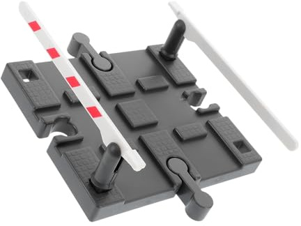 SOIMISS Train Track Accessories Simulation Barricade Plaything Funny Model Train Road Block Railing Barrier DIY Railway Track Barrier Prop