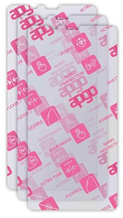 apgo 3x Cristal protector Ultra-Clear Hybrid compatible con ONYX Boox Palma 2, cristal nano flexible, gran reemplazo para cristal templado, resistente a rayones, adhesivo total