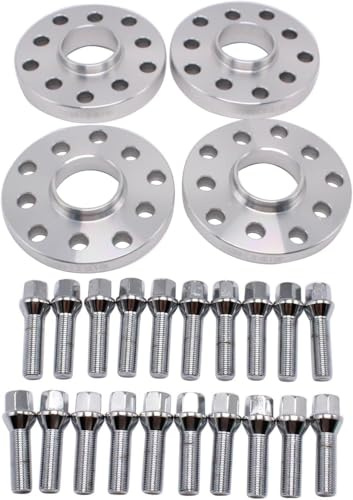 15 & 20 mm 5x112/5X100 nabenzentrierte Spurverbreiterungen, 57,1 Bohrung, 20 Schrauben für VW, 2 Paar