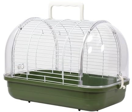 Transporteur De Voyage Pour Oiseaux | Caisse de Transport Équipée d'un Perchoir Stable et d'une Fenêtre Transparente | Cage D'Extérieur Pour Oiseaux - Pour Canaris Perruches Calopsittes Conures Et Dra