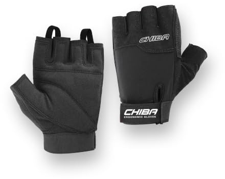 CHIBA Fahrrad-Fitnesshandschuh,Leder - M