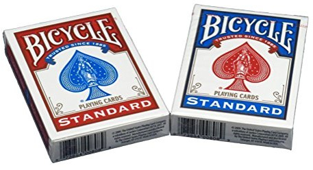 Bicycle Pokergröße Standard-Index-Spielkarten, 6 Deckspieler