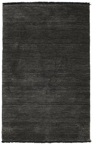 RugVista Handloom Fringes Teppich, 80 x 120 cm, Schwarz/Grau
