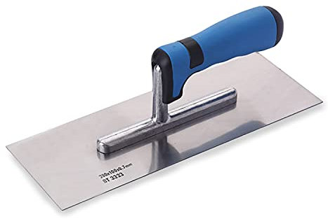 Finishing Trowel, 280x100mm Plastering Trowels 11-inch Concrete Plaster Hand Tool with Soft Grip Handle.