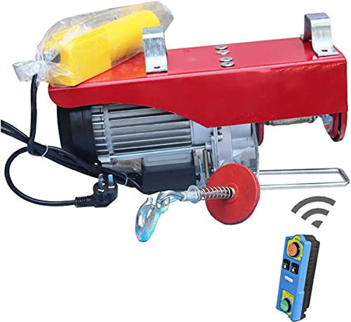 SATUREY Mini Électrique Palan électrique, Treuil Électrique Portable 220 V pour Le Garage De La Boutique D'auto Ménagère Crane,850W