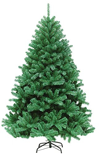 Weihnachtsbaum künstlich 6 FT Premium Künstlicher Weihnachtsbaum 1000 Spitzen Voller Baum Einfach Zu Montieren Mit Weihnachtsbaumständer, Xmas Home Decorations Décor 1.8m (Size : 210CM)