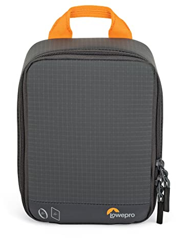 Lowepro GearUp Filter Pouch 100, Kameratasche für Filter, Filtertasche mit 10 Blattfiltern, 2 Rundfiltern, Filterhalterung, Kratzfeste Kartenhülle, Hergestellt aus Recyclingmaterial, Grau