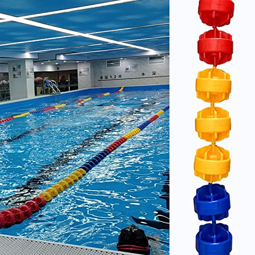 Pool Seilteiler mit Bojen Schwimmbecken-Sicherheitstrennseil-Kits mit Boje, Poolzubehör/Schwimmbadteiler, Schwimmbahnbereich Teilen, 12,5 Cm Breiter Schwimmer ( Color : Nylon rope , Size : L2m/6.56ft