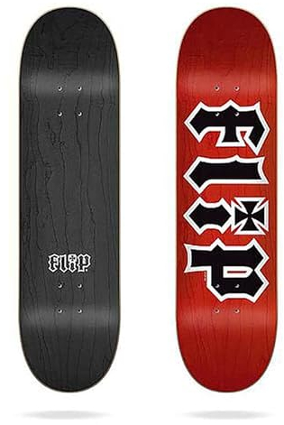 Jart Hkd Red Stained 8.375x31.85 Flip Deck Skateboard, Mehrfarbig (Mehrfarbig), Einheitsgröße