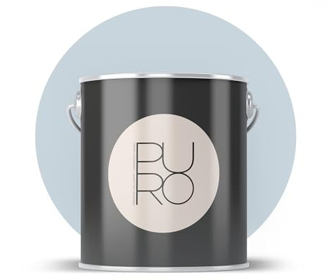 Livingwalls PURO Premium Wandfarbe c3003 - Malerfarbe mit sehr hoher Deckkraft - matte hochwertige Innenfarbe in Blau - 1l