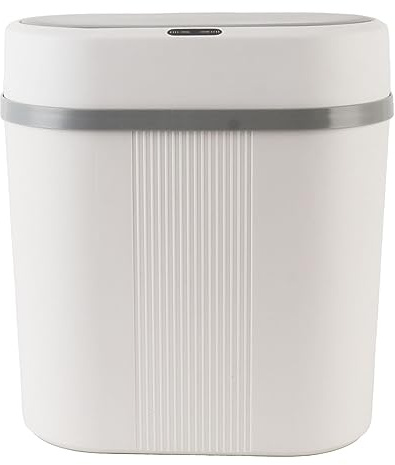 Tyenaza Pattumiera con Sensore di Movimento da 12 Litri Alimentata a Batteria, Pattumiera Automatica Senza Contatto per La Cucina del Bagno della Camera da Letto