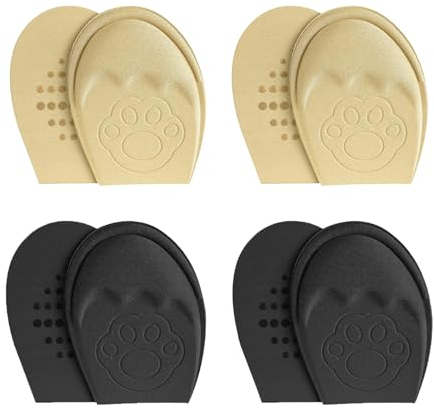 XINIFOOT Lot de 4 paires de coussinets pour plante de pied, semelles intérieures autocollantes pour talons, coussinets antidérapants pour avant-pied, semelles avant réglables, inserts de chaussures à