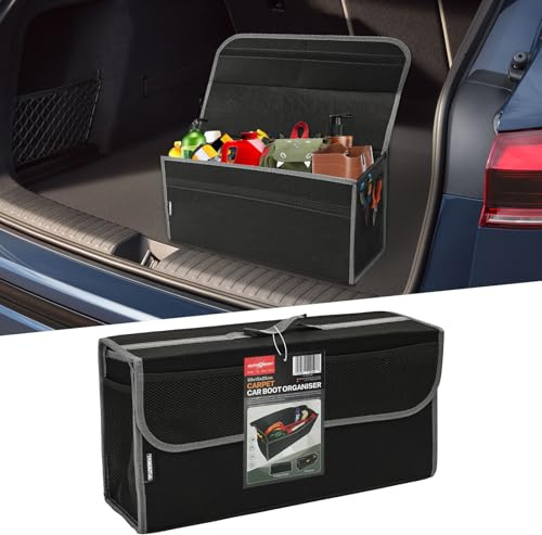 Car Design Kofferraumtasche Organizer Autotasch,Auto Kofferraum Organizer,Autotasche Kofferraumtasche Filztasche Klein mit Klett Fixierung,Auto Kofferraum Toolbag Aufbewahrungstasche-50x15.5x25cm