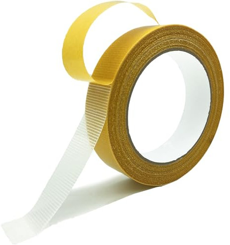 KAIHENG Nastro biadesivo multiuso, nastro adesivo trasparente ad alte prestazioni, nastro biadesivo per vestiti, tappeti, poster (2,5cm × 19m)