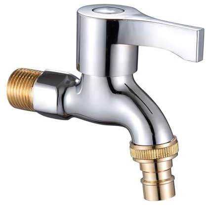 Wasserhahn Garten Kupfergalvanik-Waschmaschine Schnellöffnungs-Einzelgelenk Kupferkern Keramikventilkern Wasserhahn