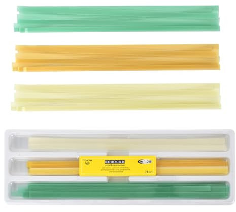 75 Abrasive Dental Polishing Strips - 4 x 145mm Dental Sandpaper Bright Contour Tool Kit for Teeth Whitening