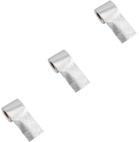 SOLUSTRE 3rollen Aluminiumfolien-klebeband Für Ducting Hitzebeständig Und Isolierend Abdichtung Von Luftkanälen Für Industrielle Anwendungen Silber