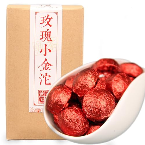 Mini Tuocha China Rosa Pu 'er 250g- Un Exquisito Té Con Sabores Mezclados De Rosa Y Pu' Er