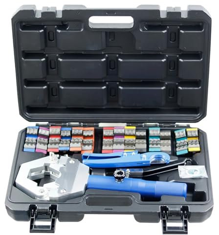 Pinza crimpatrice, FS-7842 Strumento portatile for crimpatura di tubi idraulici Kit crimpatrice manuale for tubi 8T Manutenzione 'aria condizionata for auto per professionisti