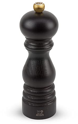 Peugeot Sal Manual Paris-Molinillo Ajustable-Madera de Haya, Chocolate, 18 cm