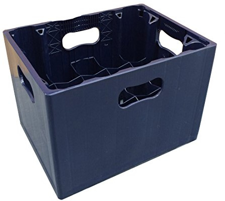 20 Compartment 500ml Beer Cider Plastic Stacking Glass Milk Crate - Perfect for Homebrew, Wine, Glasses, Recycling Box, Bottle Storage, Catering (3)