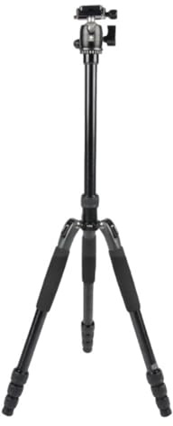 SIRUI T-004SK+B-00K Traveler Light Dreibeinstativ Aluminium schwarz mit Kugelkopf (Höhe: 140cm, Gewicht: 1.2kg, Traglast: 5kg)