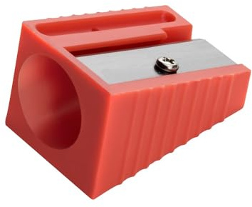 WONDAY Anspitzer aus Kunststoff, für große Bleistifte, Durchmesser 17 mm, zufällige Farbauswahl