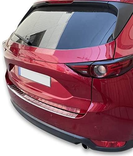 Ladekantenschutz Edelstahl CHROM kompatibel für MAZDA CX-5 II | ab BJ 2017 | mit Abkantung | premium Qualität von RECAMBO