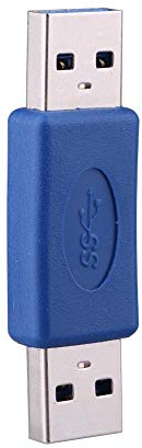 USB 3.0-Anschluss, USB 3.0 Typ A-Stecker auf Typ A-Stecker M-M-Koppleradapter Gender Changer-Anschluss Pro Neu Kompatibel mit Computer USB 2.0 und USB 1.1