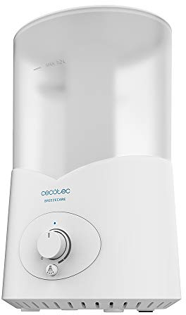 Cecotec Luftbefeuchter BreezeCare 2000 Light. 25 W Leistung, Manuelle Steuerung, LED-Licht, 200 ml/h Wasserbefeuchter, 360º Dampfauslass, 1,2 Liter Tank, Abdeckung bis 30 m²