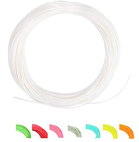 MAXIMUMCATCH Bestprice Fliegenfischen Schnur (Weight Forward, Schwimmende Fliegenschnur) und Fliegenschnur Combo mit Backing Vorfach und Tippet (1F/2F/3F/4F/5F/6F/7F/8F/9F/10F) (Elfenbein, WF1F)
