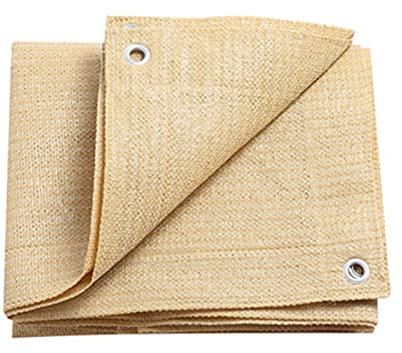 Sonnensegel Aufrollbar Markisen Netz Für Balkon 85% Atmungsaktiv Sonnenschutz Sonnencreme Benutzt Für Garten Gewächshaus Außen,14 Größen (Color : Beige, Size : 5x6m)
