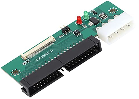Adaptador CE ZIF a IDE, Micro Drive CE ZIF de 1,8 Pulgadas a 3,5 Pulgadas Adaptador IDE de 40 Pines con 2 Cables Planos, Adaptador CE con indicador LED para Discos Duros conectados al Escritorio