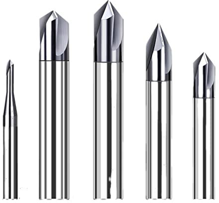 1pc Fasenfräser Schaftfräser Alloy Carbide Metal Cutter Cnc 60 90 120 Grad Beschichtet 3 Flöte Fasenfräser Schaftfräser,12X60LX90R