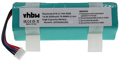 vhbw Batterie Remplacement pour Ecovacs S10-Li-144-6800