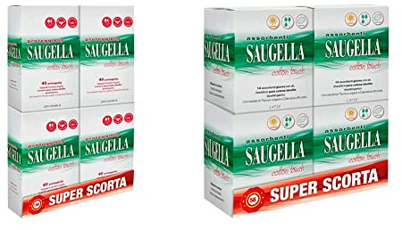 Saugella Cotton Touch: Proteggislip Esterni Ad Azione Antiodore Adesivi In Cotone Ipoallergenici E Assorbenti Esterni Giorno - 80 g, 56 Pezzi