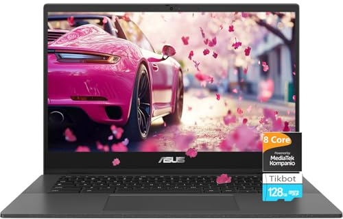 ASUS-Chromebook Laptop-14inch - 8Core MediaTek Kompanio 520 - FHD IPS Display - Kids Laptop Google Chrome - USB C - Long Battery Life - WiFi 6-2024 - Mini (4GB RAM | 192GB Storage)