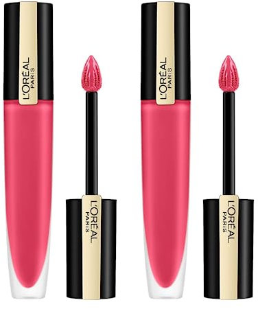 2 x L'Oreal Paris Rouge Signature Matte Lipgloss - 128 I Decide