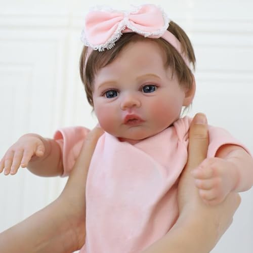 Lonian Reborn babydockor 45 cm dockor med äkta utseende, realistisk nyfödd, babydocka för barn