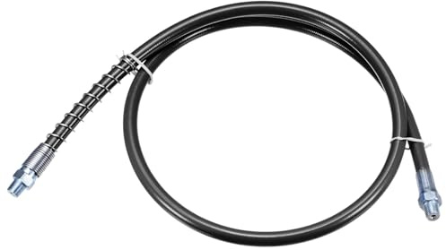 QUARKZMAN Fettpresse Schlauch 39.3 10000 PSI Feder Flex Hochdruck Schnellspanner für Schmierfett Ersatz mit Kupplung 1/8 NPT Gewinde für Fettpresse Schwarz