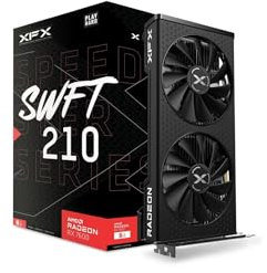 XFX Speedster SWFT210 Radeon RX 7600 Graphics Card with 8GB GDDR6 HDMI 3xDP, AMD RDNA 3 RX-76PSWFTFA