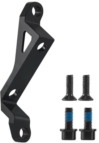 Adattatore per montaggio freno bici, alluminio CNC, da 74 mm a 34 mm (da 2,91 a 1,34), conversione post a piatta, staffa pinza freno a disco con bulloni di installazione