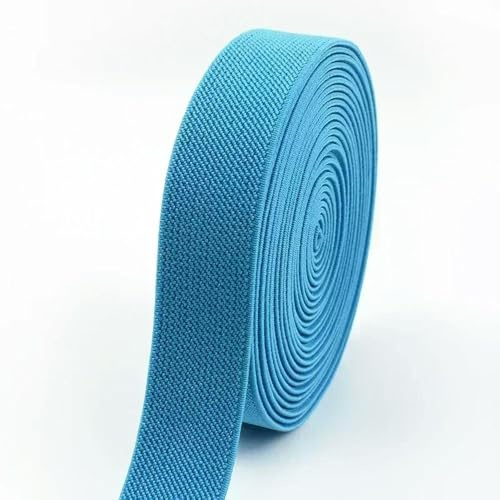 GUOZIF (2–10 m) 38 mm buntes elastisches Band aus Nylongummi für Hosen, Stretch-Gurtband, Unterwäsche, Schrägband, DIY-Nähzubehör