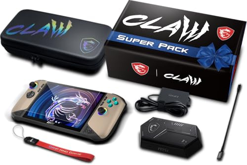 msi Claw 8 AI+ A2VM Super Pack-065FR: Intel Core Ultra 7 258V - 32GB LPDDR5x - SSD 1TB - Intel Arc Graphics - 8 Full HD 120Hz Touch 500Nits - WiFi 7 - Windows 11 Familia