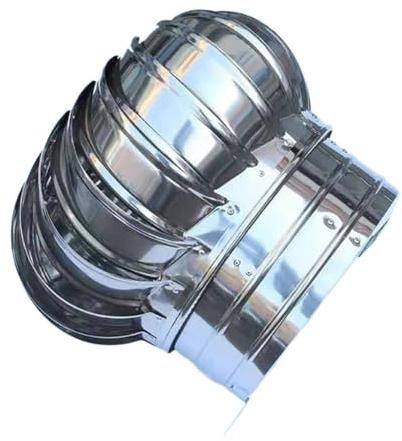 Cappuccio rotante per comignolo, Camino girevole in acciaio inossidabile 304 da 100 a 500 mm(450mm)