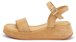 Frau - Sandali con Plateau in Pelle Scamosciata