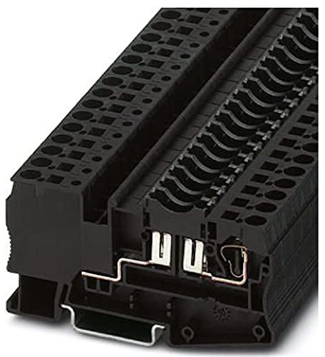 Phoenix Contact 3036372 – Dreistockklemme ST 4-fsi/C für Schalter Schwarz, 50 Stück