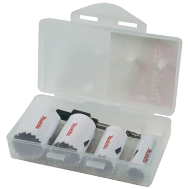 Makita D-34861 Lochsäge, 4-teiliges Set, groß (20-51 mm), für Holz/Metall/Kunststoff