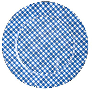 Sotto Piatto Tondo Ala Quadr/Azzur Cm33